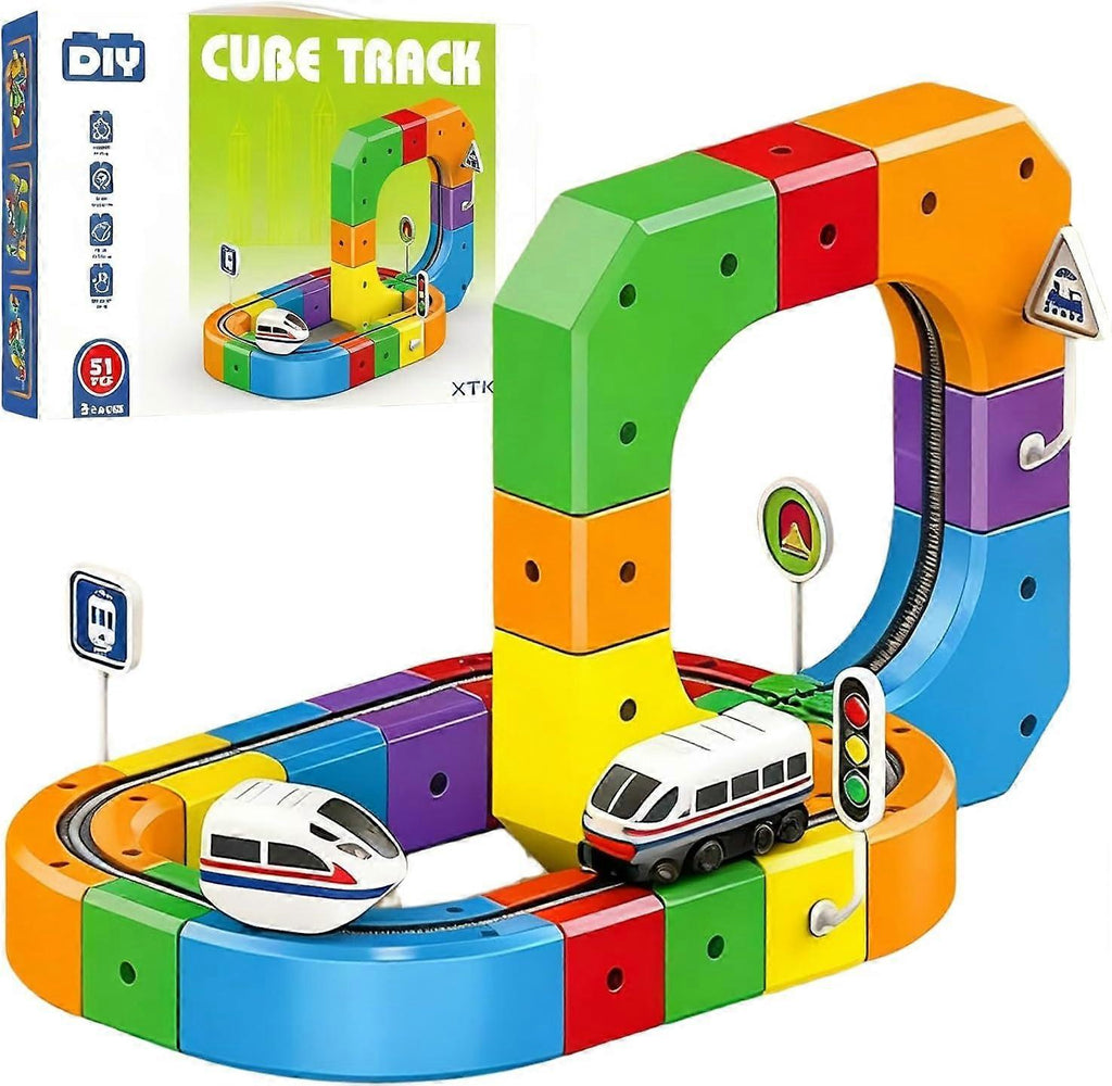 DIY Cube Track – Creatief & Educatief – Magnetische Treinbaan