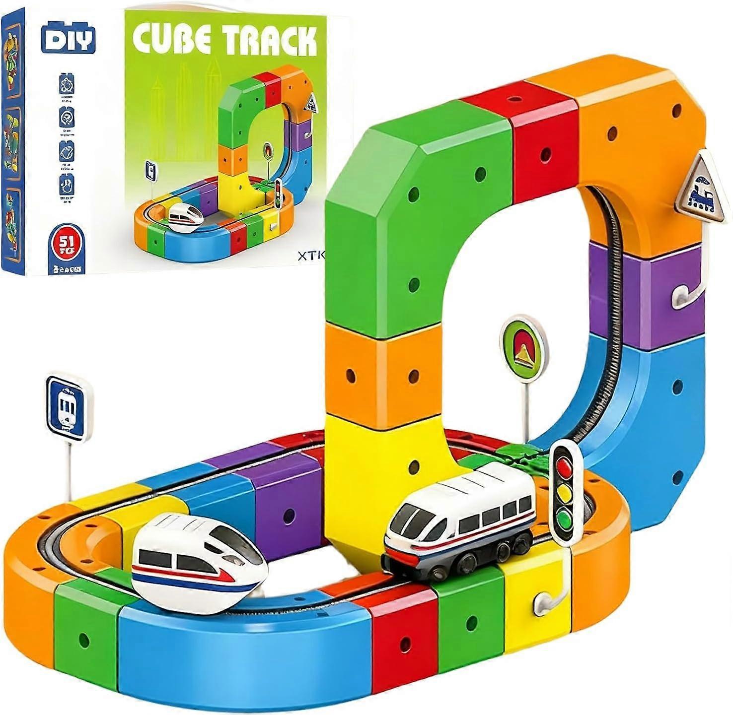 DIY Cube Track – Creatief & Educatief – Magnetische Treinbaan