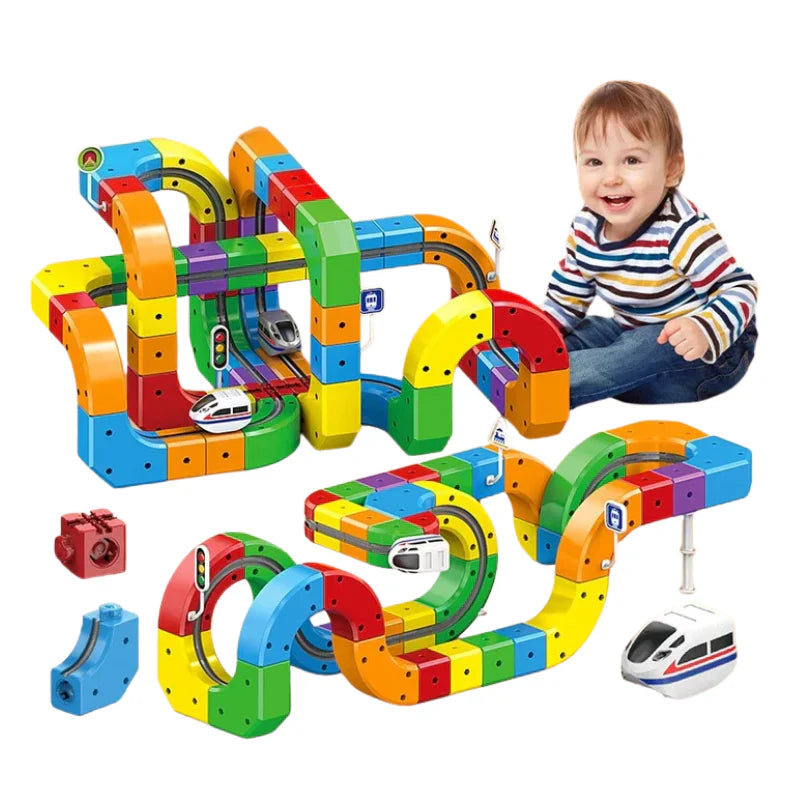 DIY Cube Track – Creatief & Educatief – Magnetische Treinbaan
