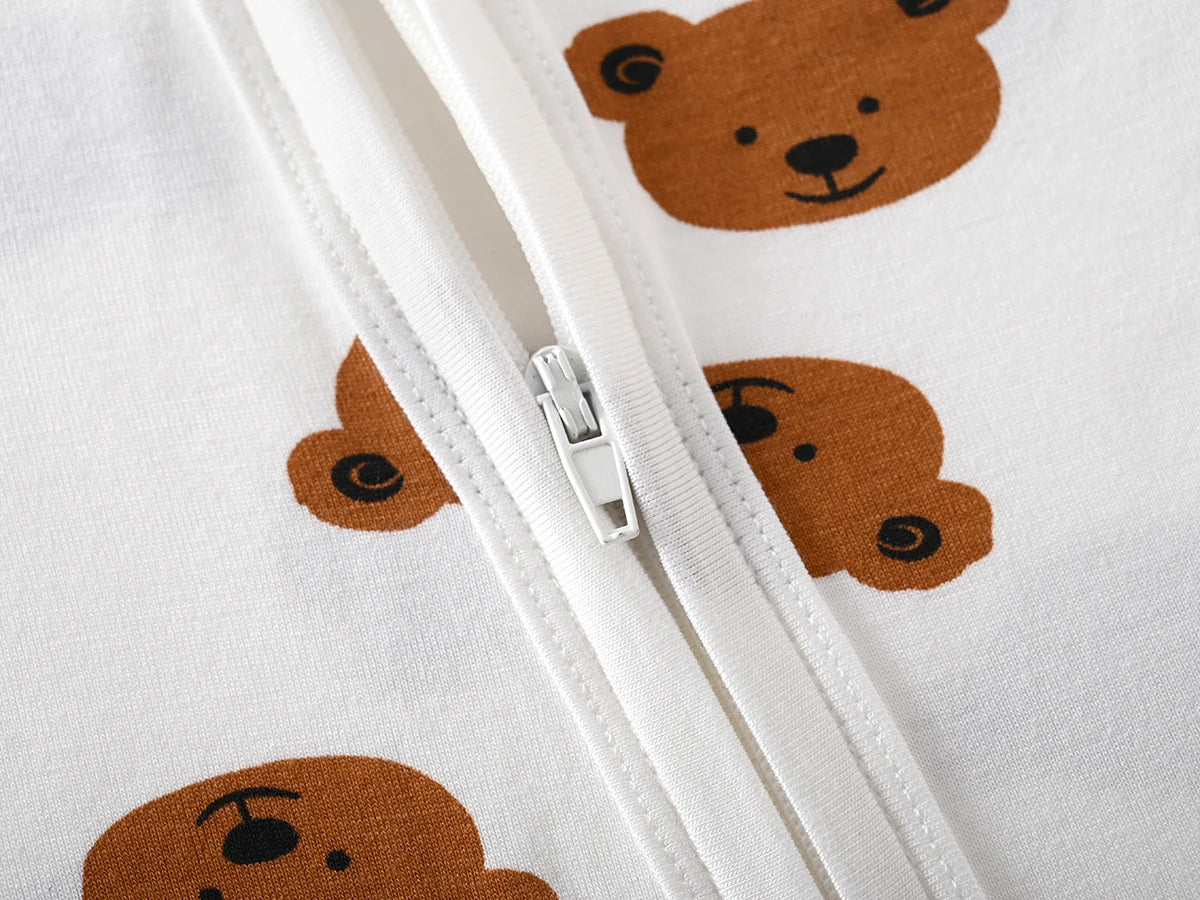 Lange mouwen romper met rits