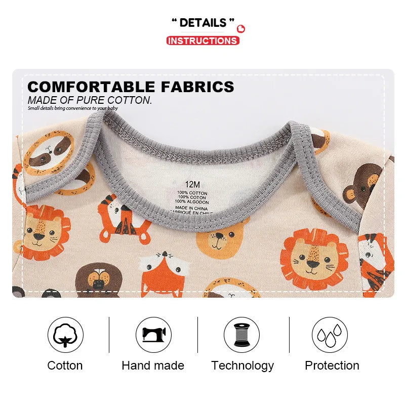 Pack de 4 Bodies de Manga Corta