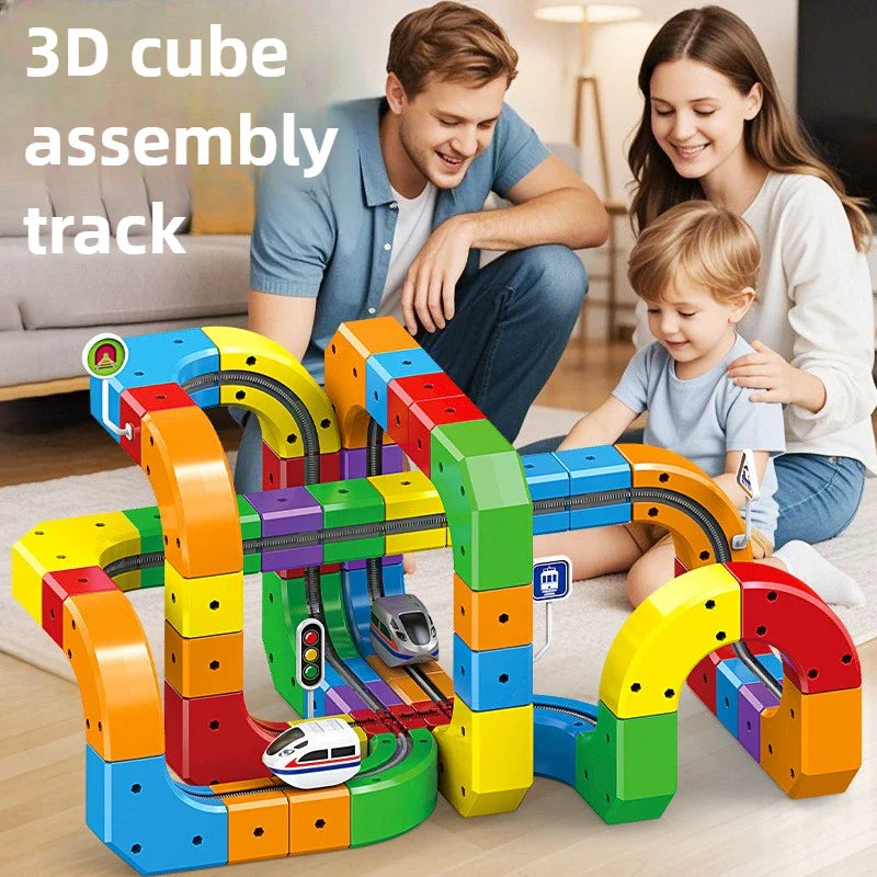 DIY Cube Track – Creatief & Educatief – Magnetische Treinbaan
