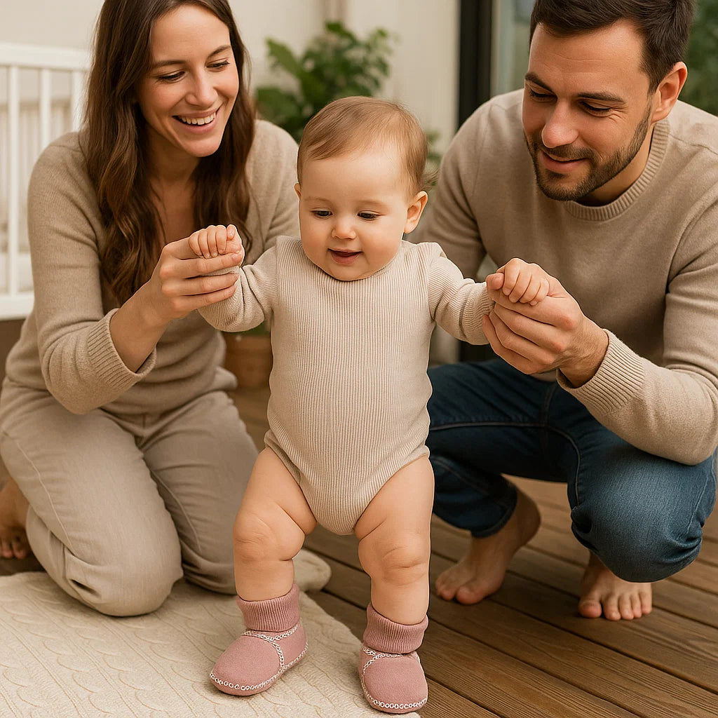 Gevoerde Baby Winter Sokschoentjes